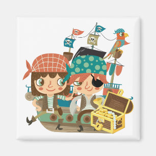 Pirater med skatten magnet
