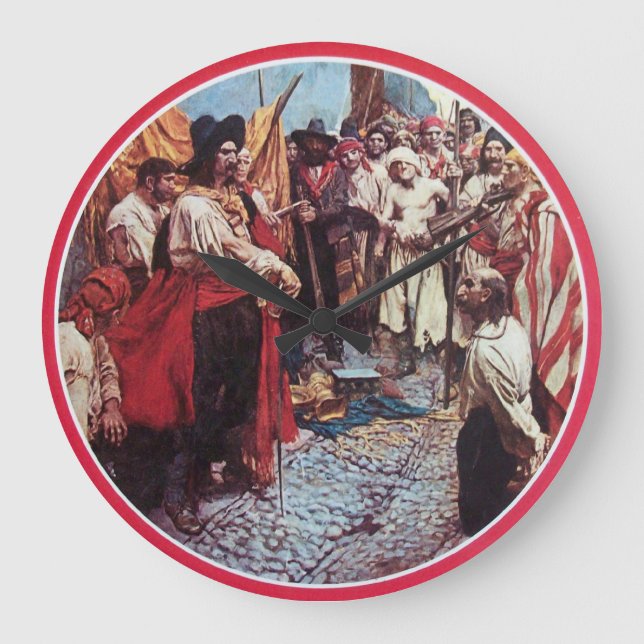 PIRATER MED TRÖSKELVÄRDE STOR KLOCKA (Framsida)