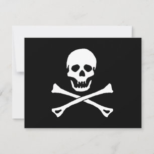PIRATER PARTY THEME JOLLT ROGER FLAGGA INBJUDAN