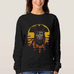 Pirater Pirat Skull Beard Öga Patch Pirat Hat T Shirt