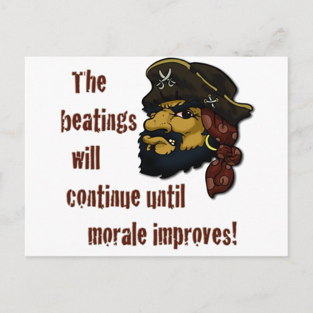 Pirater RULE! Vykort (Framsida)