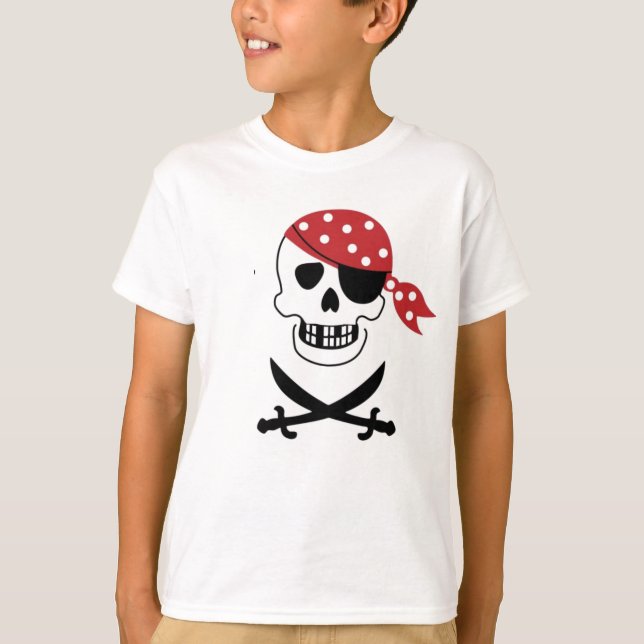 Pirater Skull - skift Tee (Framsida)