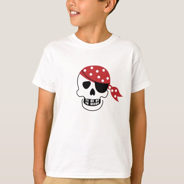 Pirater Skull - skift Tee (Framsida)