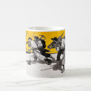 Pirater som jagar skatten! kaffemugg