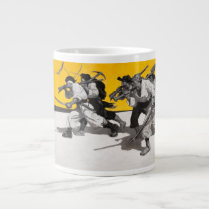 Pirater som söker efter den begravde treasure.en jumbo mugg