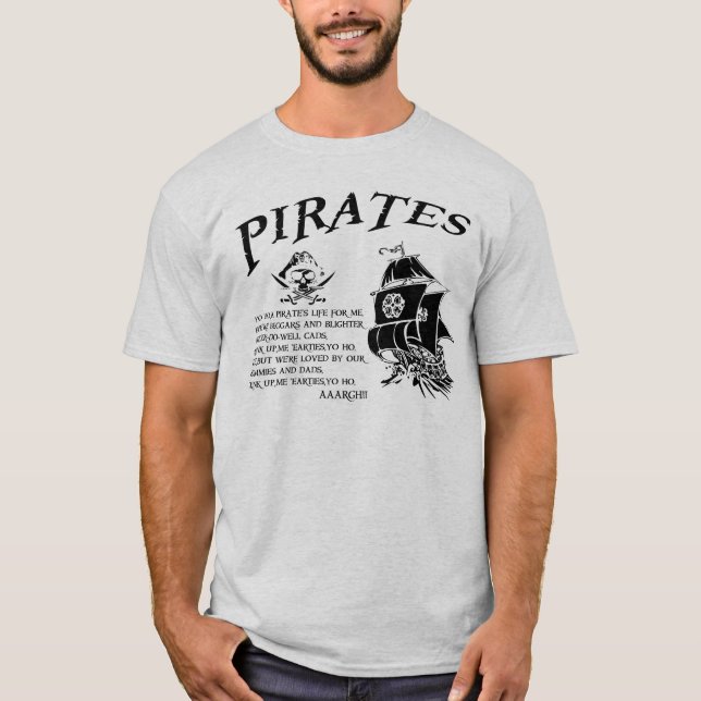 Pirater T Shirt (Framsida)