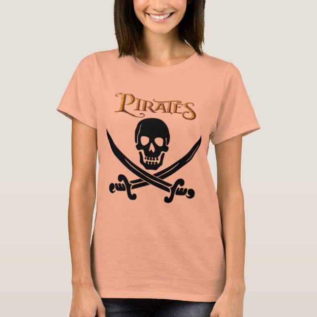 Pirater T-tröjor T-shirt (Framsida)