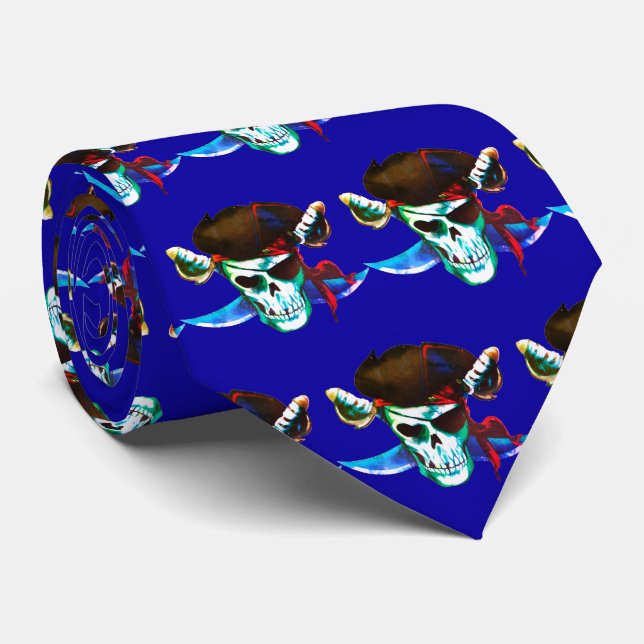 Pirater Team Mascot Football Baseball Sports Tie Slips (Rullad)