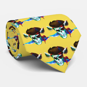 Pirater Team Mascot Football Baseball Sports Tie Slips