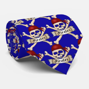 Pirater Team Mascot Football Baseball Sports Tie Slips