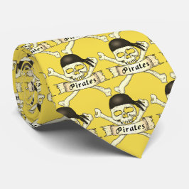 Pirater Team Mascot Football Baseball Sports Tie Slips