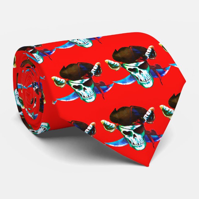 Pirater Team Mascot Football Baseball Sports Tie Slips (Rullad)