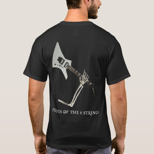 Pirater till de 6 Strings Jackson Kelly Tew Shirt T Shirt (Baksida)