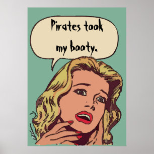 Pirater tog min Booty! Poster