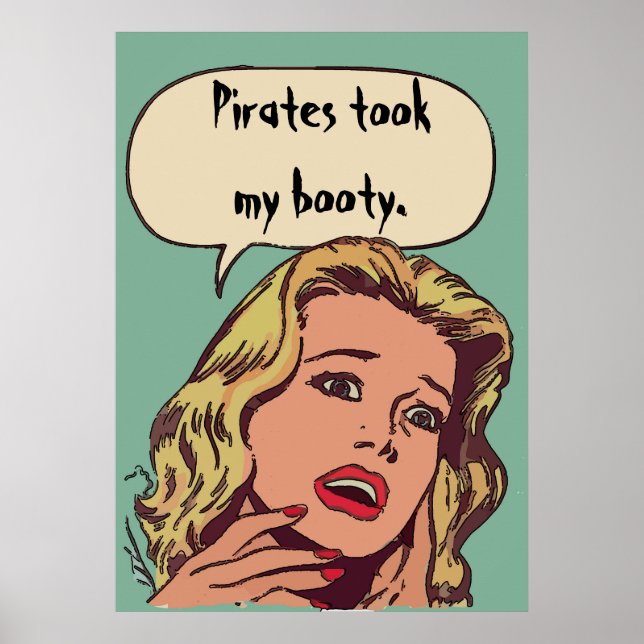 Pirater tog min Booty! Poster (Framsidan)
