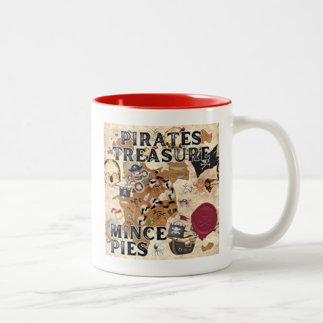 Pirater Treasure - Mince Paj Två-Tonad Mugg (Höger)