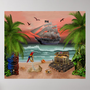 PIRATER TREASURE QUEST POSTER