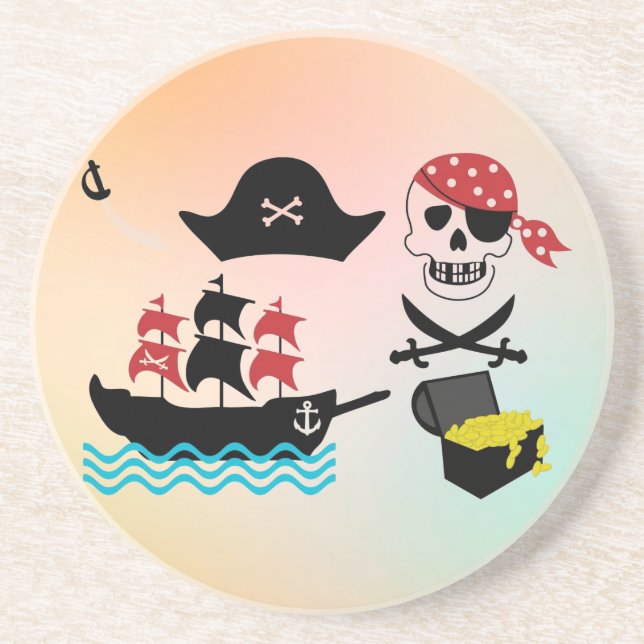 Pirater Underlägg Sandsten (Framsidan)
