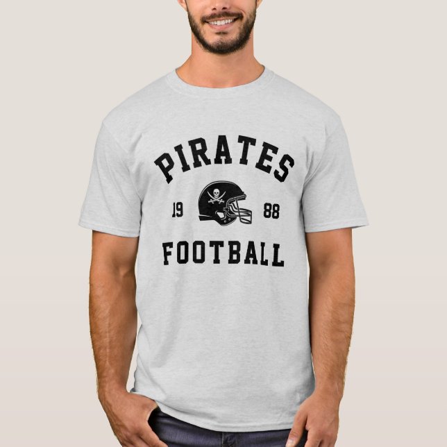 Pirates Football  T Shirt (Framsida)