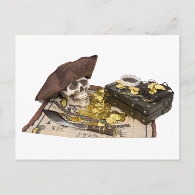 PirateSkullBooty092009 Vykort (Framsida)