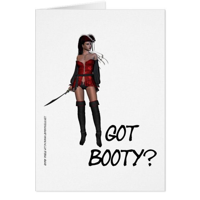 Piratess 02 hälsningskort (Framsidan)