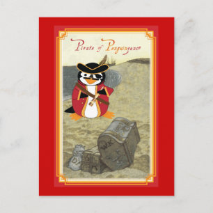 Piratez Penguinzance Vykort