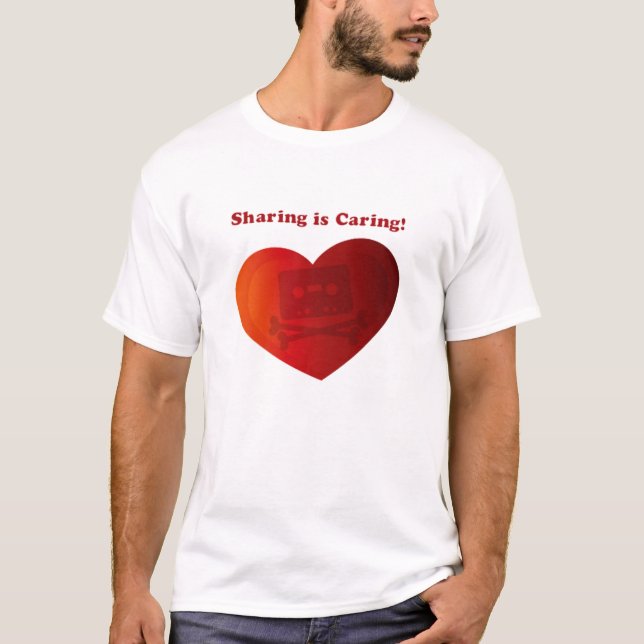 Piratfjärden: Att dela att bry sig Tee Shirt (Framsida)