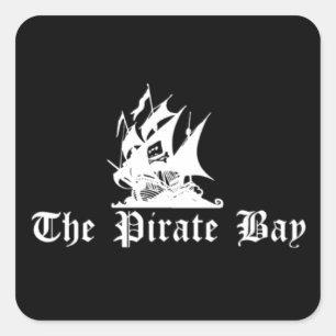 Piratfjärden Fyrkantigt Klistermärke