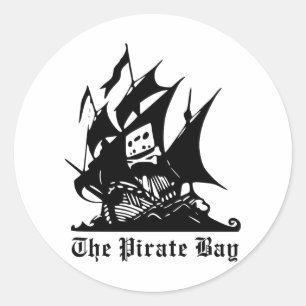 Piratfjärdlogotypen Runt Klistermärke