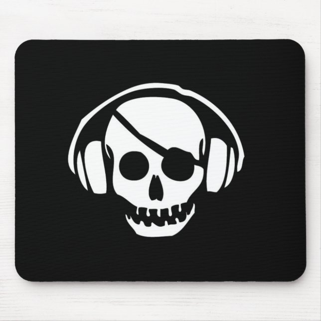 Piratfjärdmusiken Pirater Mousepad Musmatta (Framsidan)