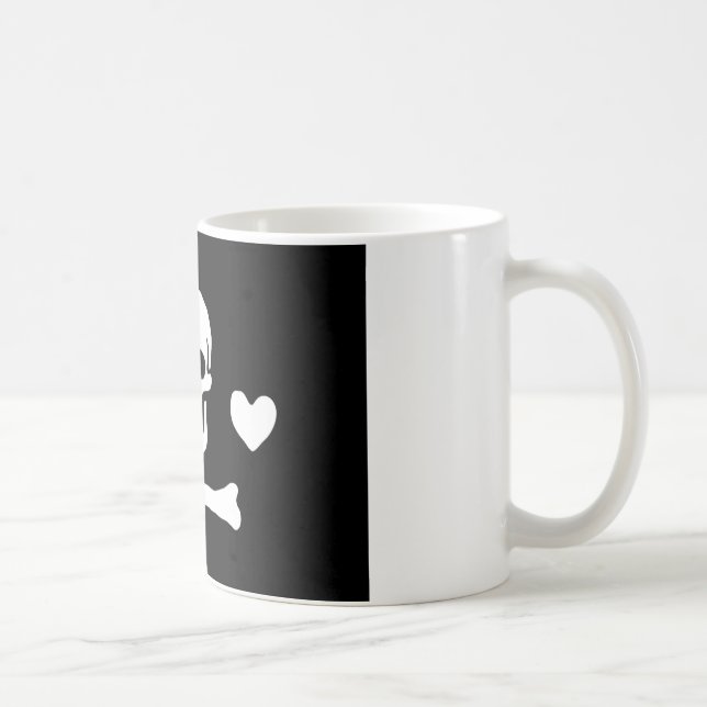 Piratflagga av den Stede hättan Kaffemugg (Höger)