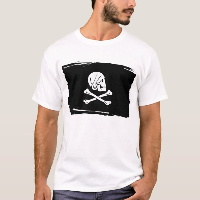 Piratflagga av Henry Avery Tee Shirt (Framsida)