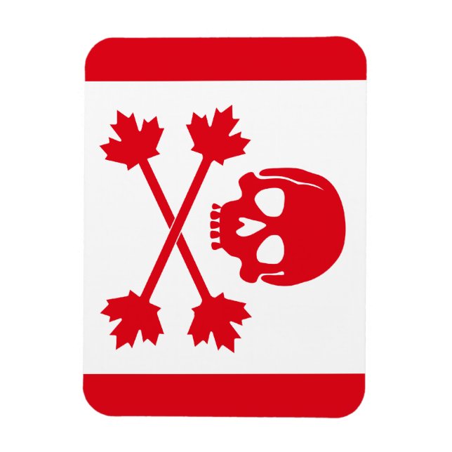 Piratflagga för Kanada Magnet (Vertikal)
