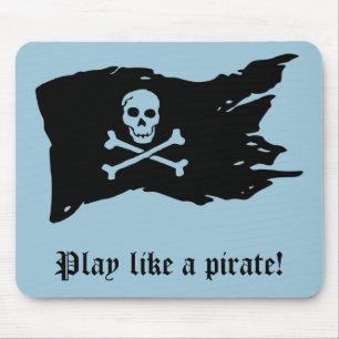 Piratflagga Mousepad Musmatta