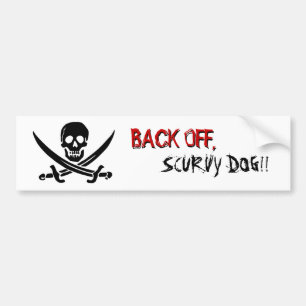 Piratflagga "som är tillbaka av" bildekal