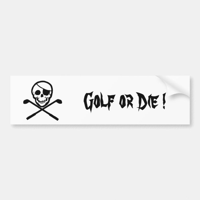 PiratflaggaGolf eller matrisbildekal Bildekal (Framsidan)