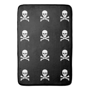 Piratflaggaskalle och Crossbones Jolly Roger Badrumsmatta