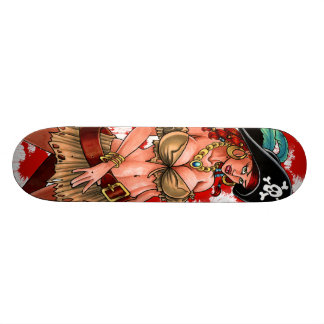 PiratflickaSkateboard Skateboard Bräda 20,5 Cm