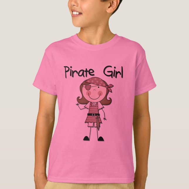 PiratflickaTshirts och gåvor T-shirt (Framsida)