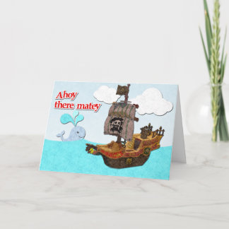 Piratfödelsedagkort Kort