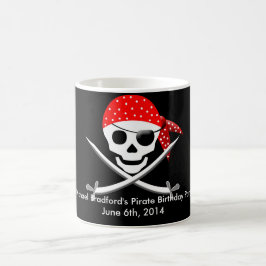 PIRATFÖDELSEDAGMUGGEN - PERSONIFIERA KAFFEMUGG