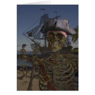 Piratförbannelse Hälsningskort