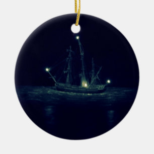Piratfrakt Julgransprydnad Keramik