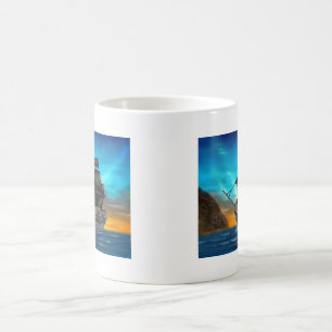 PIRATFRAKT PÅ SOLNEDGÅNGEN KAFFEMUGG
