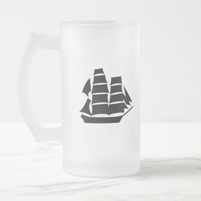 Piratfrakt. Segla ship.en Frostat Ölglas (Vänster)