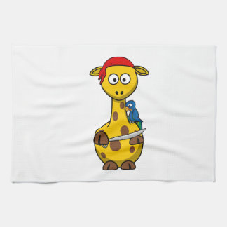 Piratgirafftecknad Kökshandduk