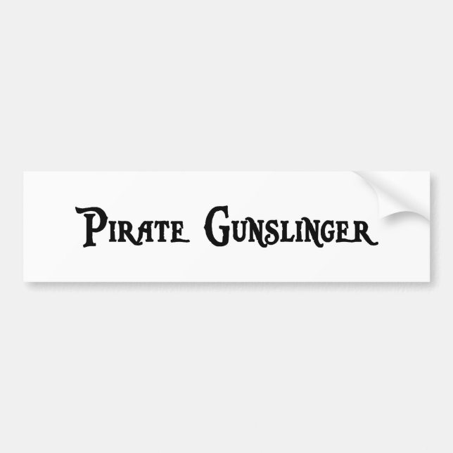 PiratGunslingerbildekal Bildekal (Framsidan)
