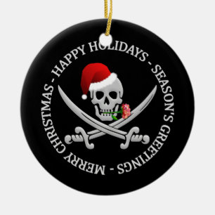 Piratjulprydnad - anpassade julgransprydnad keramik