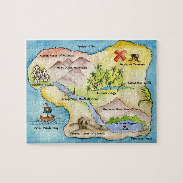 Piratkartapussel Pussel (Horisontell)