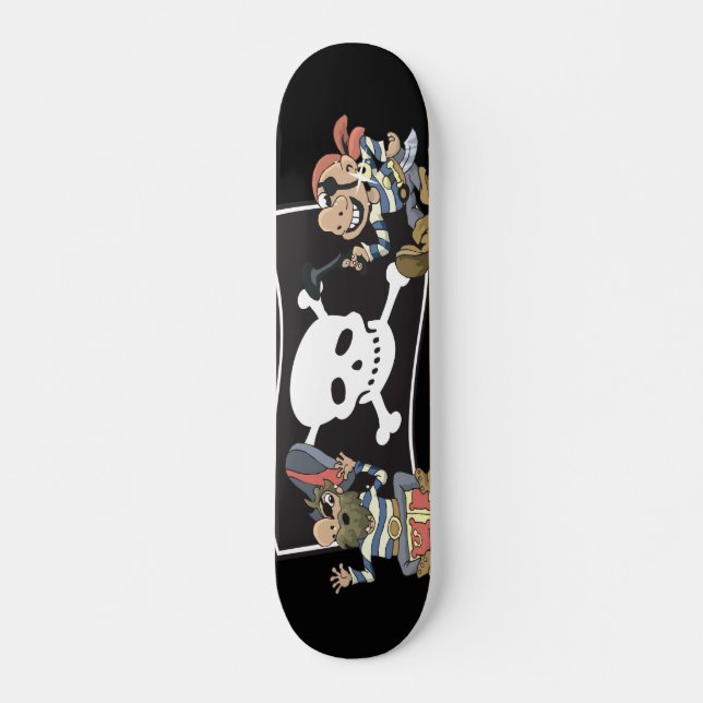 Piratkillar Mini Skateboard Bräda 18,5 Cm (Framsida)